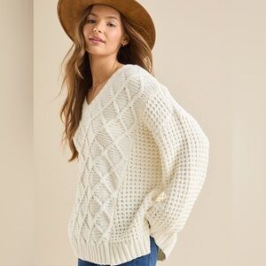 ALTAR’D STATE Cable Knit Sweater